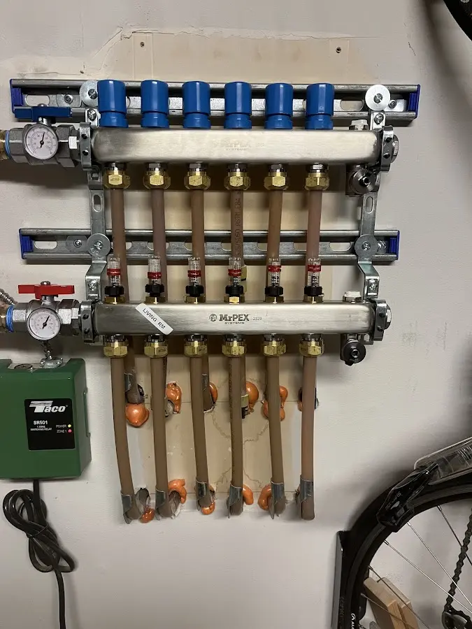 Plumber performing Gas Leak Detection at a residential property in Hopewell